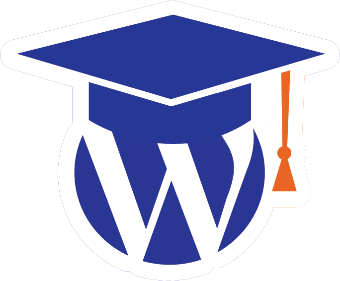 K12Press WordPress Solutions image of WorePress logo with Graduation Cap