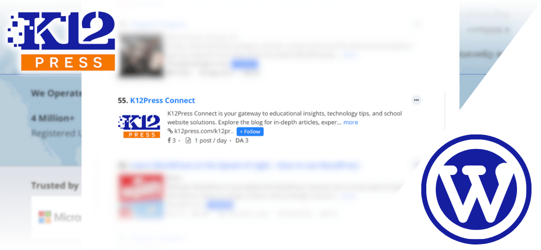 K12Press Connect: Recognized in the Top 100 WordPress Development Blogs